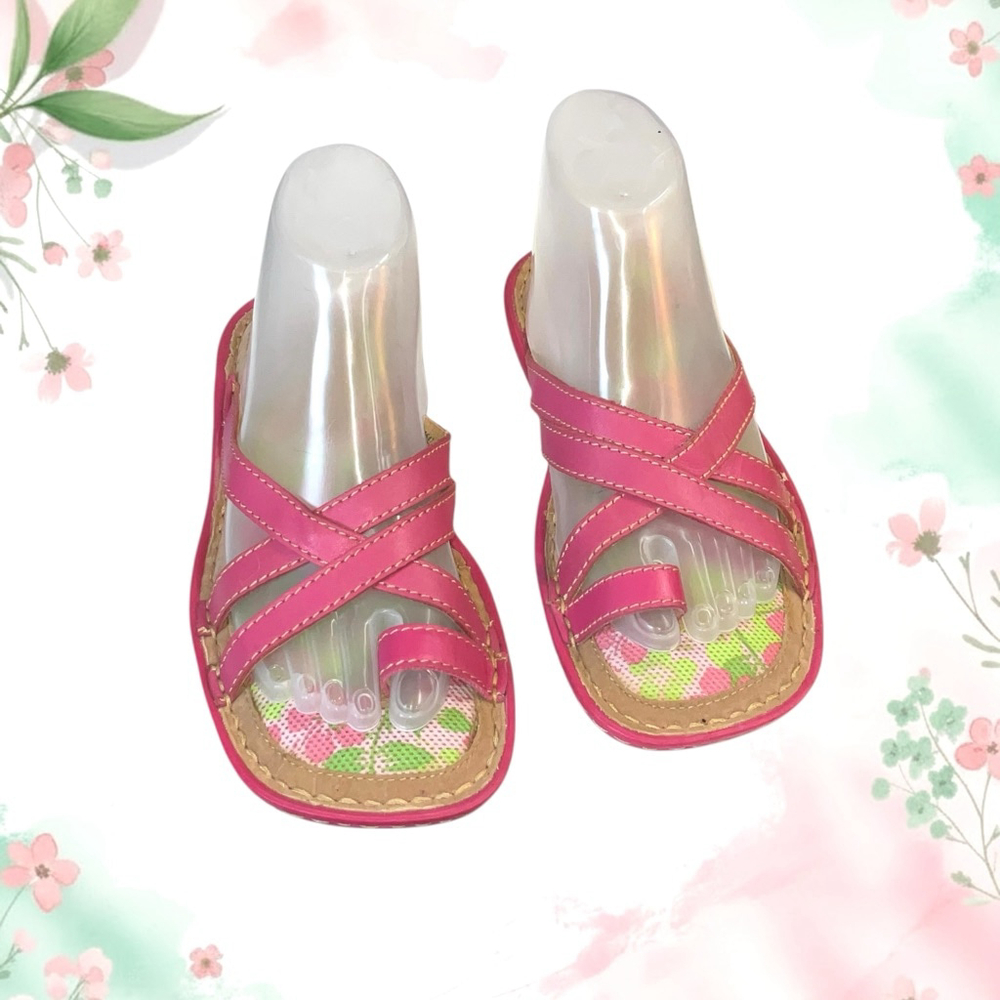 Airwalk Very Padded Pink Strappy Toe Sandals Youth Girls or Women Size 4